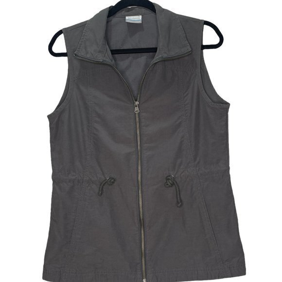 Columbia Tops - Columbia Women's Lightweight Zip Up Vest Size S in Gray